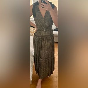 Sabina Musayev Ray Dress in Gold